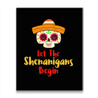 Womens Mardi Gras Outfit For Women Cute Shenanigans Day Of The Dead Ta Metal Print Vertical | Artistshot