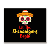 Womens Mardi Gras Outfit For Women Cute Shenanigans Day Of The Dead Ta Metal Print Horizontal | Artistshot