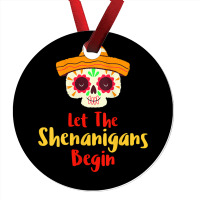 Womens Mardi Gras Outfit For Women Cute Shenanigans Day Of The Dead Ta Ornament | Artistshot