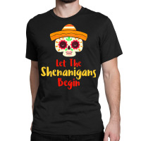 Womens Mardi Gras Outfit For Women Cute Shenanigans Day Of The Dead Ta Classic T-shirt | Artistshot