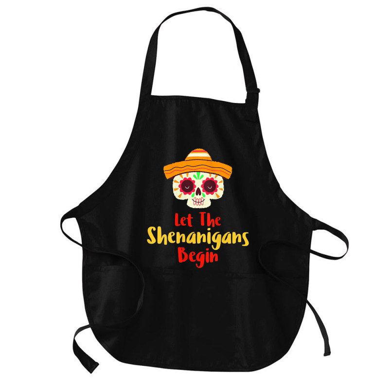 Womens Mardi Gras Outfit For Women Cute Shenanigans Day Of The Dead Ta Medium-length Apron | Artistshot