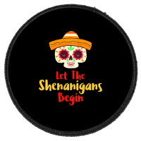 Womens Mardi Gras Outfit For Women Cute Shenanigans Day Of The Dead Ta Round Patch | Artistshot