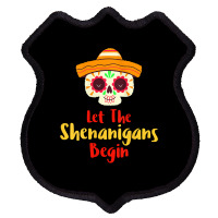 Womens Mardi Gras Outfit For Women Cute Shenanigans Day Of The Dead Ta Shield Patch | Artistshot