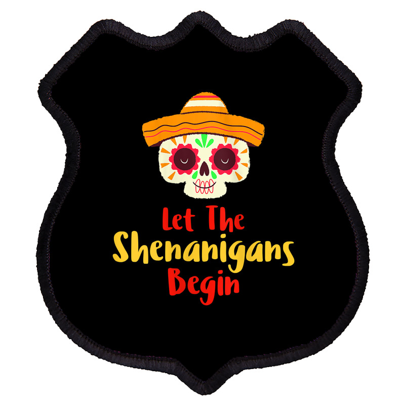 Womens Mardi Gras Outfit For Women Cute Shenanigans Day Of The Dead Ta Shield Patch | Artistshot