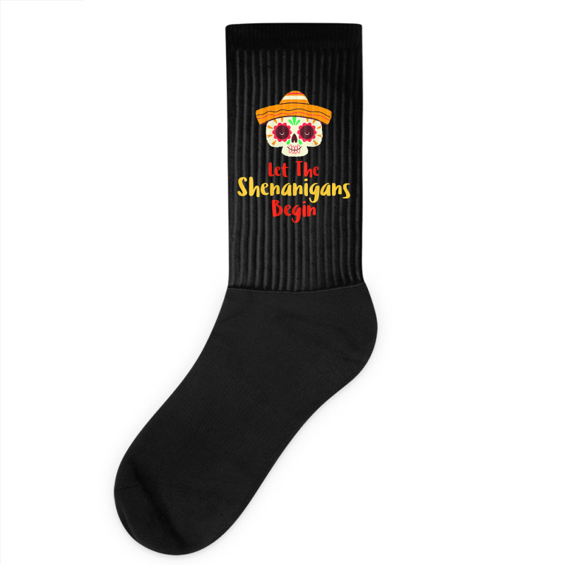 Womens Mardi Gras Outfit For Women Cute Shenanigans Day Of The Dead Ta Socks | Artistshot