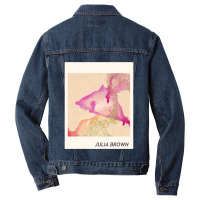 Julia Brown Watercolor Men Denim Jacket | Artistshot