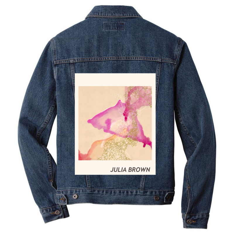 Julia Brown Watercolor Men Denim Jacket by NINOZKABAUGHMAN | Artistshot