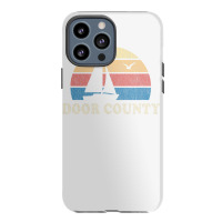 Door County Wi Vintage Sailboat 70s Throwback Sunset Iphone 13 Pro Max Case | Artistshot