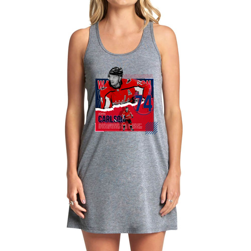 John Carlson Hockey Paper Poster Capitals Tank Dress by punimsalufu | Artistshot