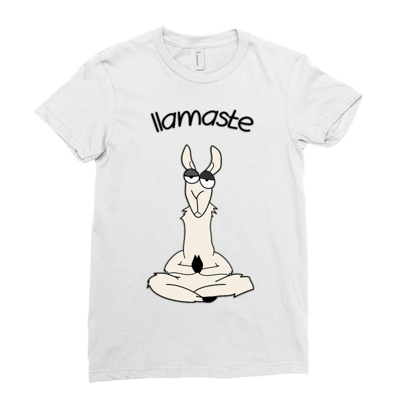 Llamaste Meditation Ladies Fitted T-Shirt by brendajackson | Artistshot