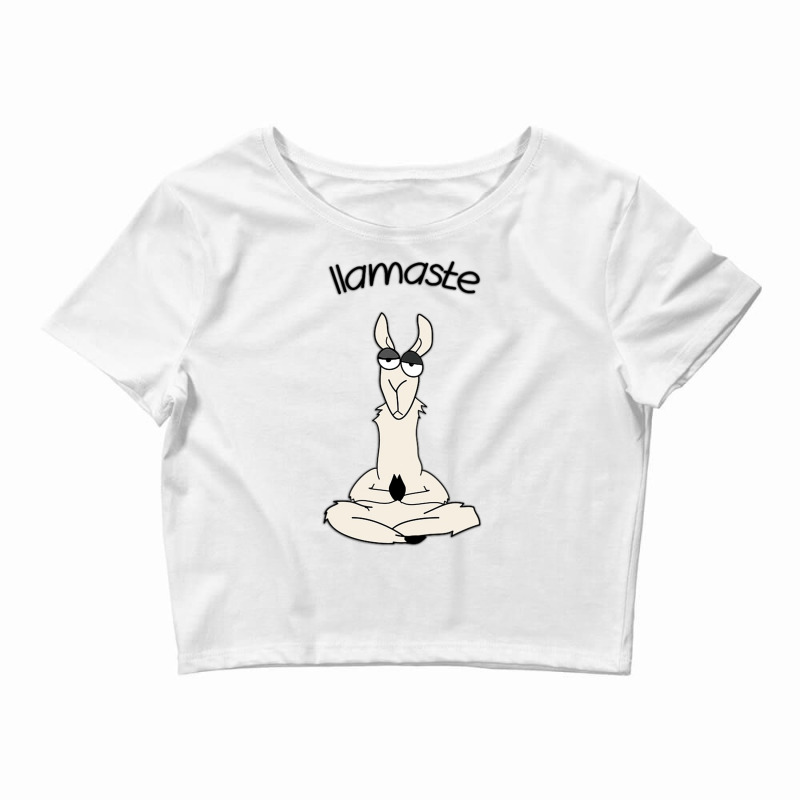 Llamaste Meditation Crop Top by brendajackson | Artistshot