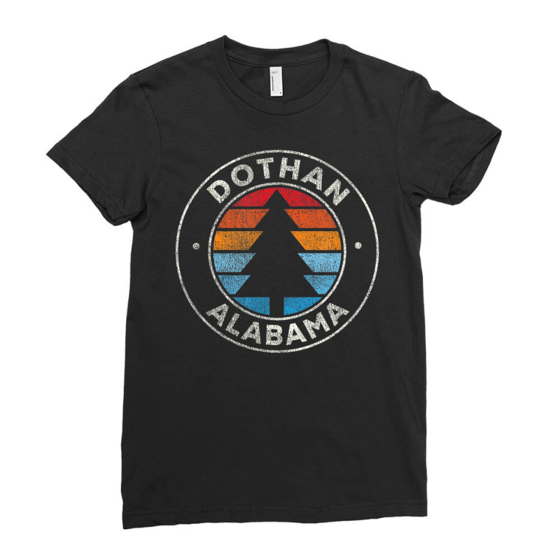 Dothan Alabama Al Vintage Retro 70s Ladies Fitted T-Shirt by michaelyounger19 | Artistshot