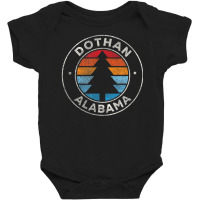 Dothan Alabama Al Vintage Retro 70s Baby Bodysuit | Artistshot