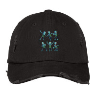 Dancing Zombie Halloween Kids Boys Girls Dabbing Zombie Vintage Cap | Artistshot