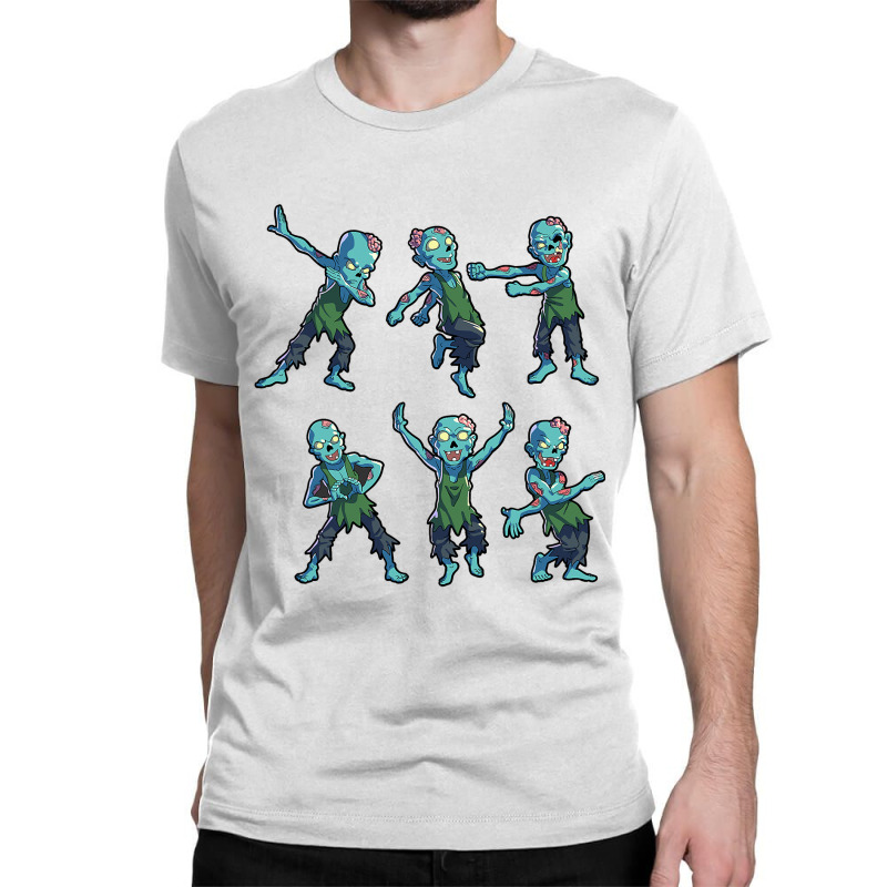 Dancing Zombie Halloween Kids Boys Girls Dabbing Zombie Classic T-shirt | Artistshot