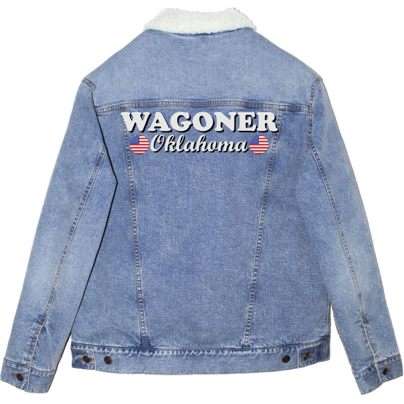 Wagoner Oklahoma Unisex Sherpa-Lined Denim Jacket by JeremyHurley | Artistshot