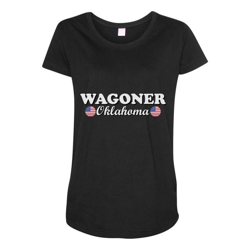 Wagoner Oklahoma Maternity Scoop Neck T-shirt by JeremyHurley | Artistshot