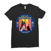 Petit Munster Vintage Francophile Cheese Label Ladies Fitted T-shirt | Artistshot