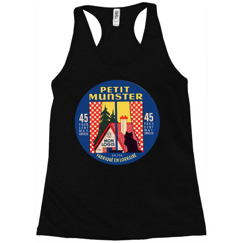 Petit Munster Vintage Francophile Cheese Label Racerback Tank by TerriBeverly | Artistshot