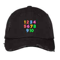 Math Numbers Learning Best Preschool Education Gift Vintage Cap | Artistshot