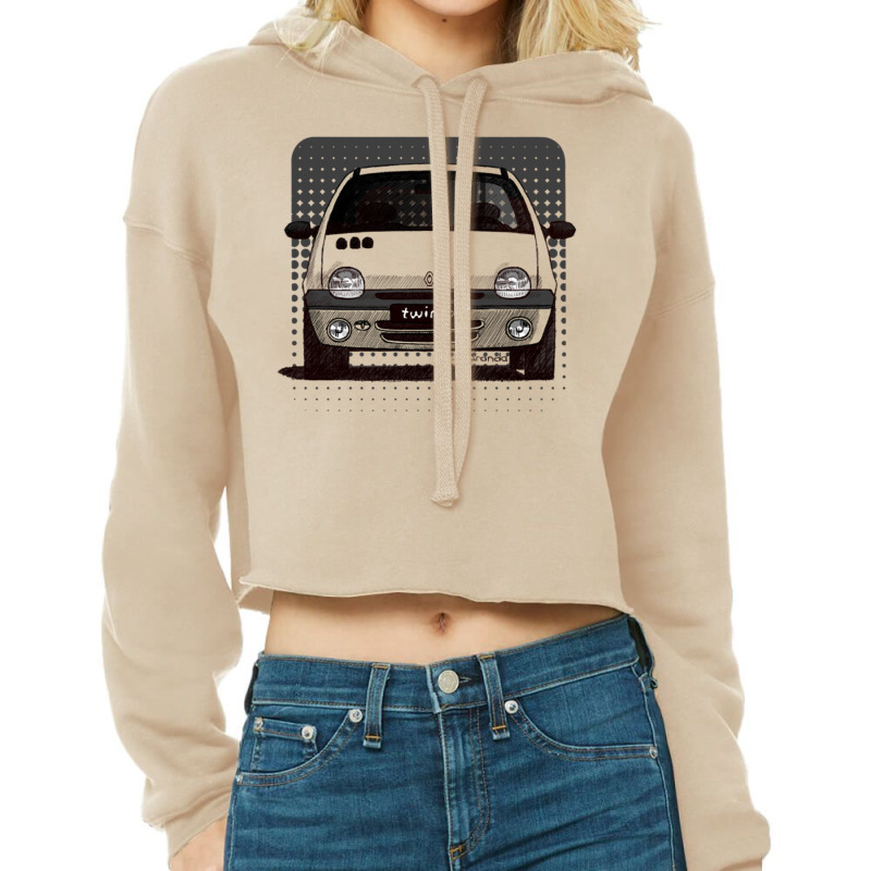 My Drawing Of The French Utility Car K2 Cropped Hoodie by apolitery | Artistshot