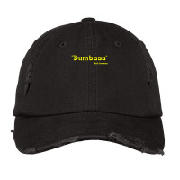 Dumbass 70s Lettering Quote Dumb Ass Vintage Cap | Artistshot