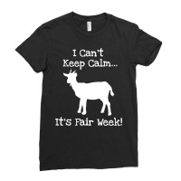 State And County Fair Show Goat Farm Animal Showing Ladies Fitted T-shirt | Artistshot