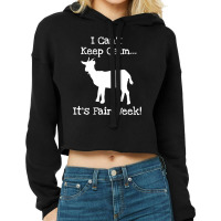 State And County Fair Show Goat Farm Animal Showing Cropped Hoodie | Artistshot