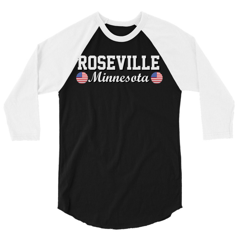 Roseville Minnesota 3/4 Sleeve Shirt | Artistshot