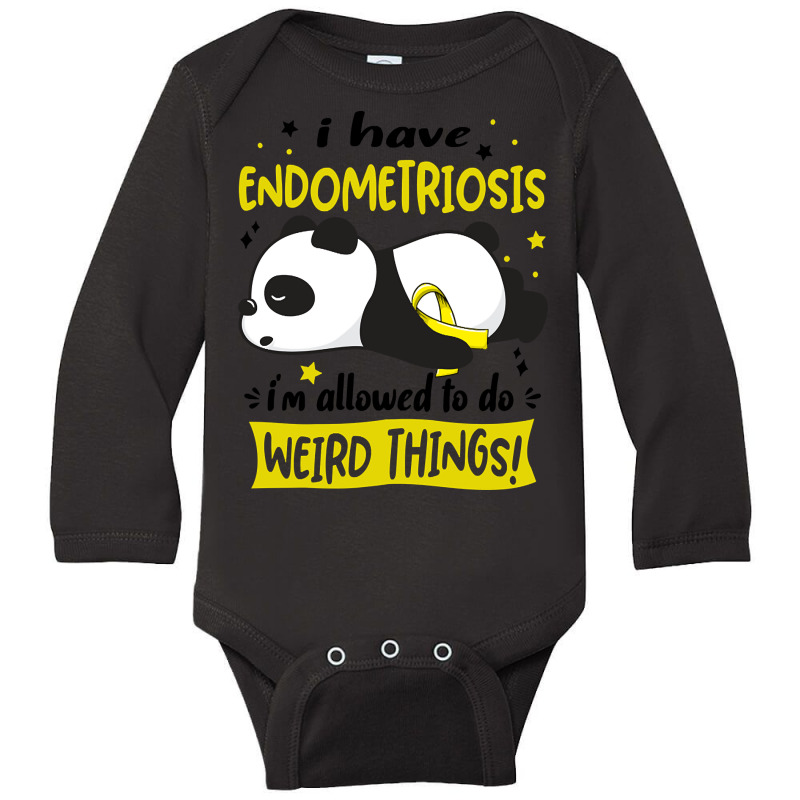 I Have Endometriosis I'm Allowed To Do Weird Things!-udie8 Long Sleeve Baby Bodysuit by lykhongduong9enev3 | Artistshot