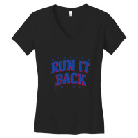 Run It Back  White Women's V-neck T-shirt | Artistshot