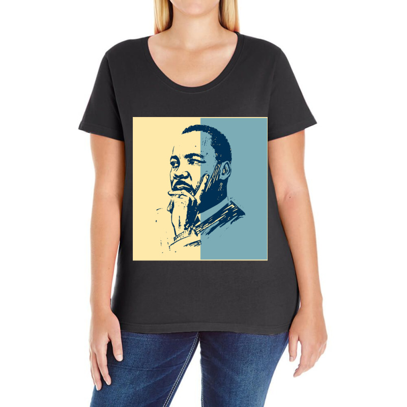 Martin Luther King Jr Ladies Curvy T-Shirt by KyungSavard | Artistshot