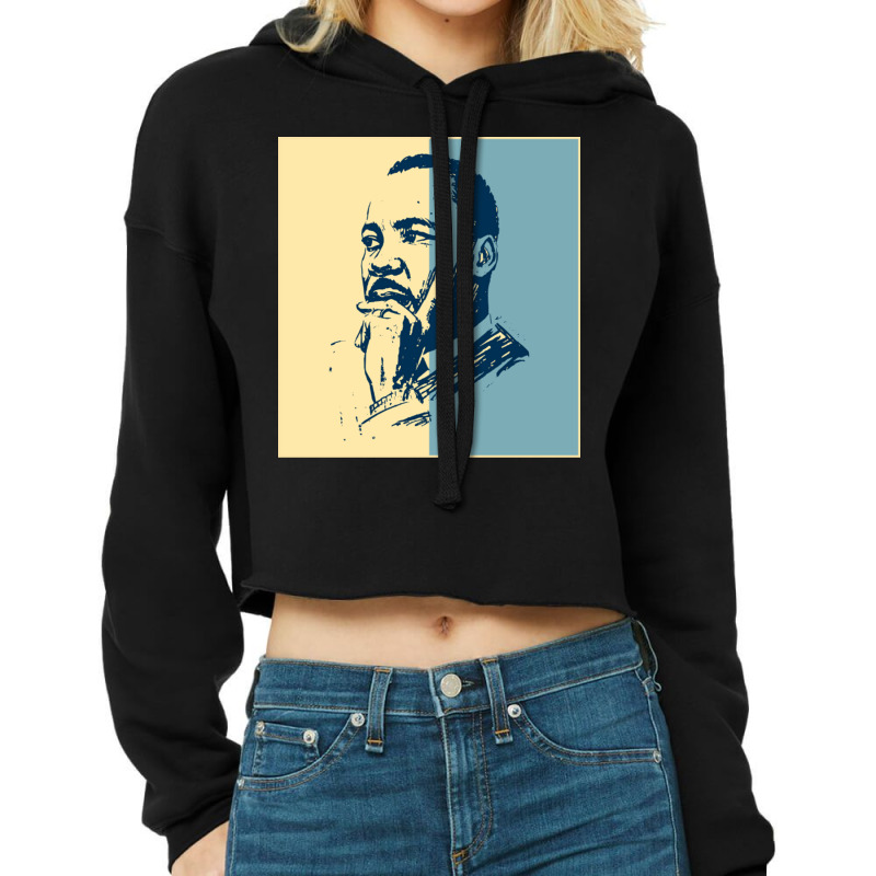 Martin Luther King Jr Cropped Hoodie by KyungSavard | Artistshot