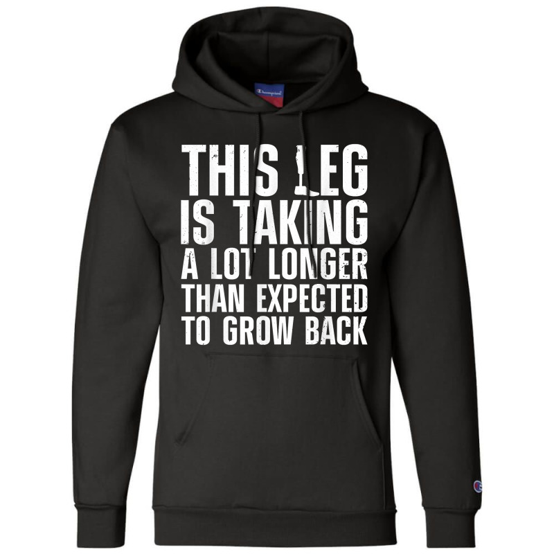 Funny Leg Amputee Design For Men Women Amputation Survivor T Shirt Champion Hoodie | Artistshot