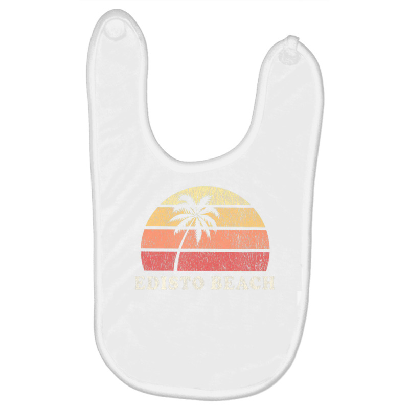 Edisto Beach Sc Vintage 70s Retro Throwback Baby Bibs | Artistshot