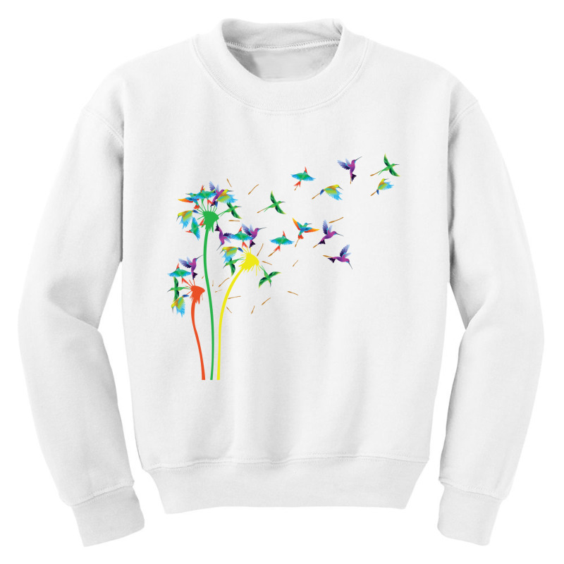 Birds  Flower Fly Dandelion Swallow, Macaw  Funny Birds Lover Youth Sweatshirt by HANANELArtist | Artistshot