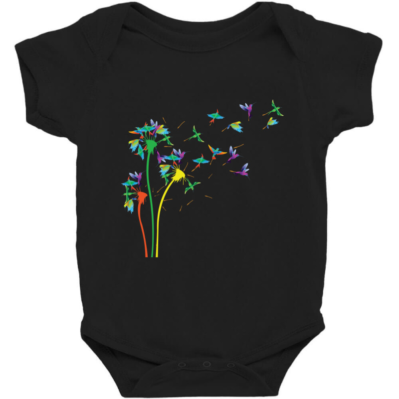 Birds  Flower Fly Dandelion Swallow, Macaw  Funny Birds Lover Baby Bodysuit by HANANELArtist | Artistshot