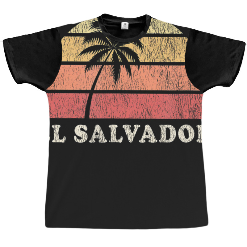 El Salvador Vintage 70s Retro Throwback Graphic T-shirt by michaelyounger19 | Artistshot