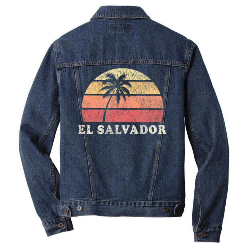 El Salvador Vintage 70s Retro Throwback Men Denim Jacket by michaelyounger19 | Artistshot