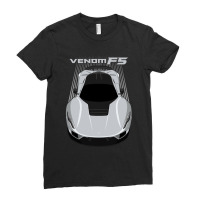 Hennessey Venom F5 Silver Ladies Fitted T-shirt | Artistshot