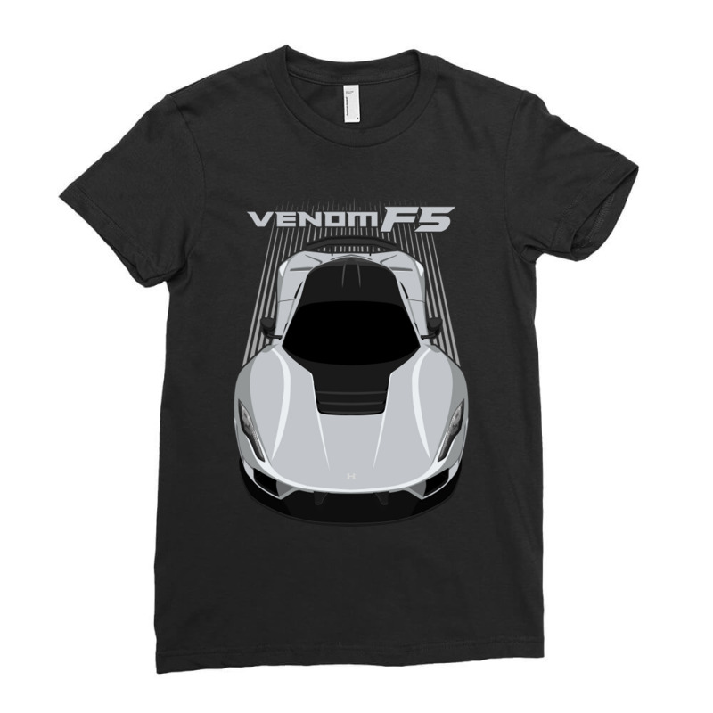 Hennessey Venom F5 Silver Ladies Fitted T-Shirt by ekukaevelsy | Artistshot