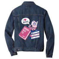 Worm Love Books Men Denim Jacket | Artistshot