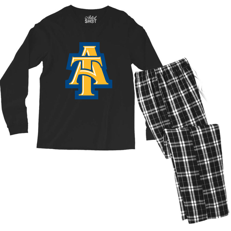 (north Carolina A&t Aggies) Men's Long Sleeve Pajama Set by Franksynot | Artistshot