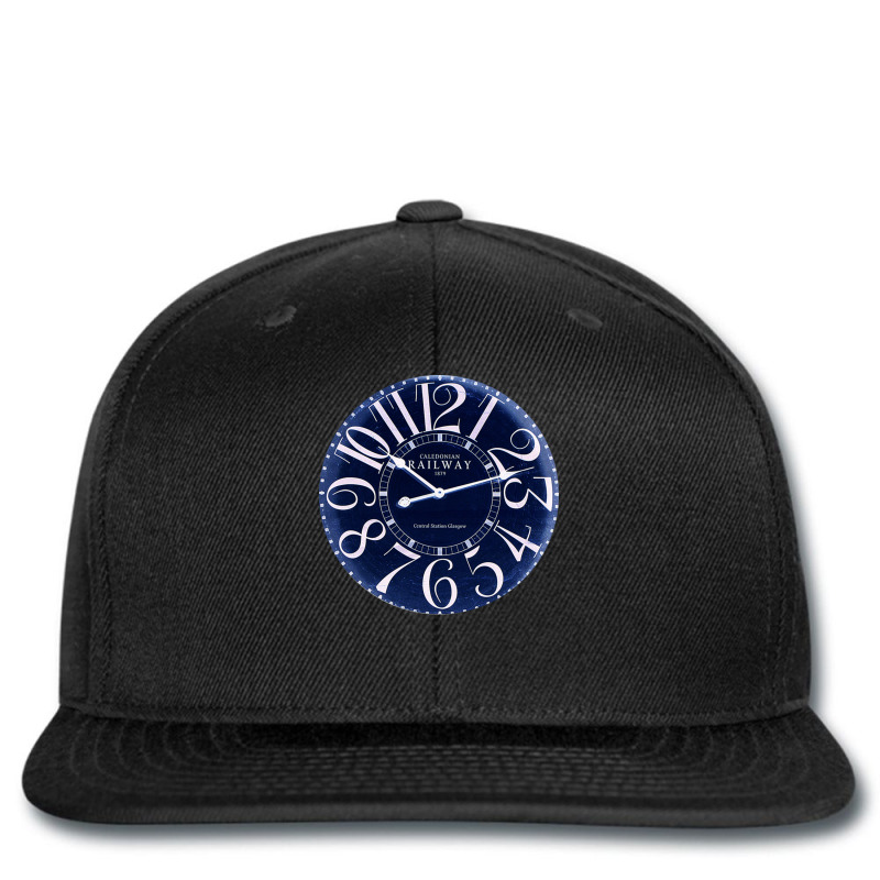 Caledonian Railway Central Station Glasgow Clock Blue Printed hat by ReenaKonicek | Artistshot