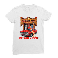 Vintage Old School Muscle Race Car American Classic Gift Ladies Fitted T-shirt | Artistshot