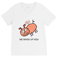 Peppa Pig Memes  Acrophobia V-neck Tee | Artistshot