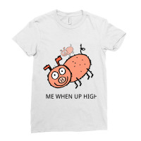 Peppa Pig Memes  Acrophobia Ladies Fitted T-shirt | Artistshot