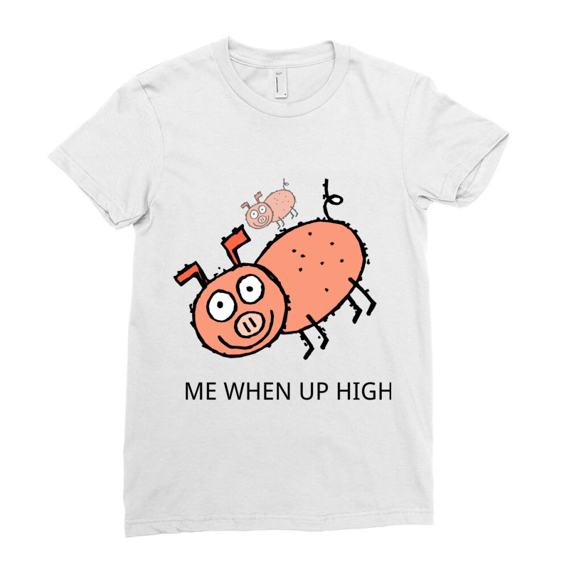 Peppa Pig Memes  Acrophobia Ladies Fitted T-Shirt by DANIELKRUTCHEK | Artistshot