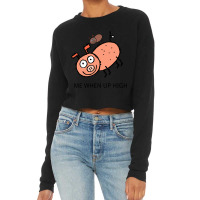 Peppa Pig Memes  Acrophobia Cropped Sweater | Artistshot