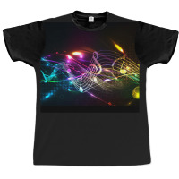 Music Notes In Color For Music-lovers Graphic T-shirt | Artistshot